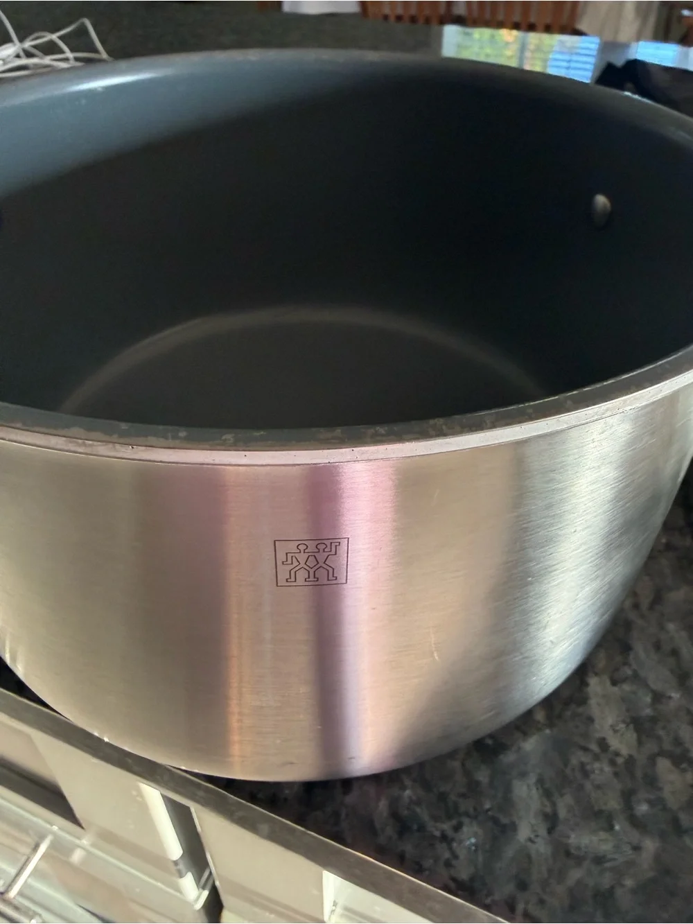ZWILLING J.A. Henckels Gray Stock Pot with Riveted Handles